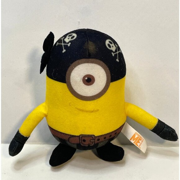 Despicable Me Pirate Minion plush 6" Toy Factory stuffed toy Disney 2018 - Picture 1 of 9